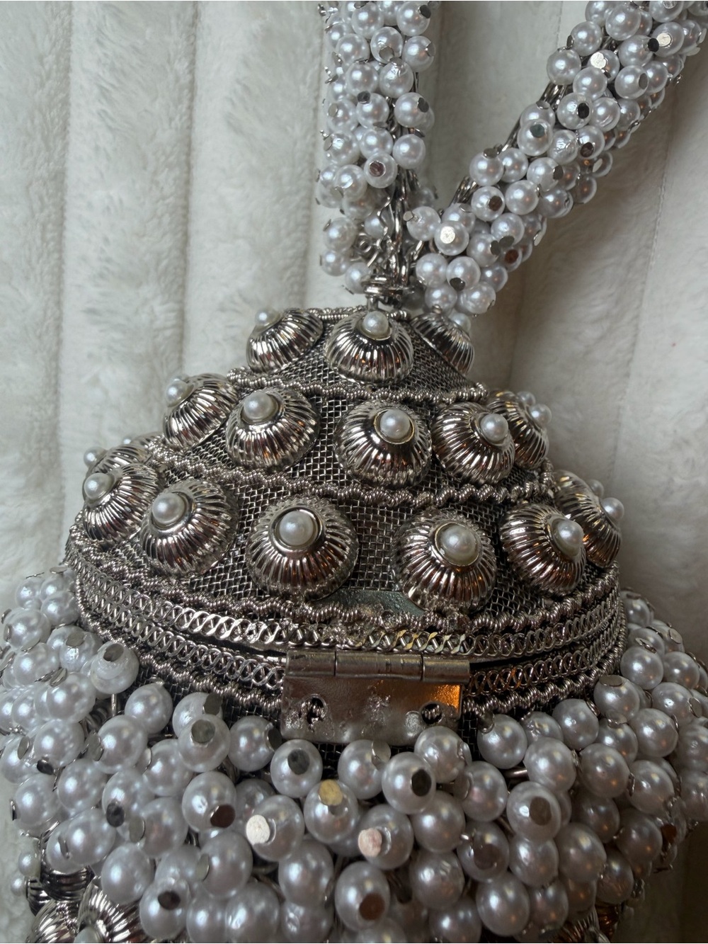 RAMLA Cocktail Pearl Handbag NWOT - Picture 5 of 14